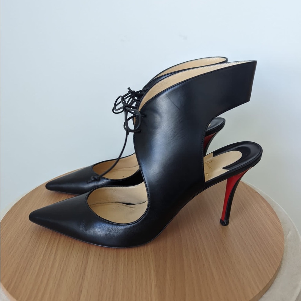Christian Louboitin leather shoes size EU 39 like new condition ❗️AUTHENTIC - Picture 5 of 10